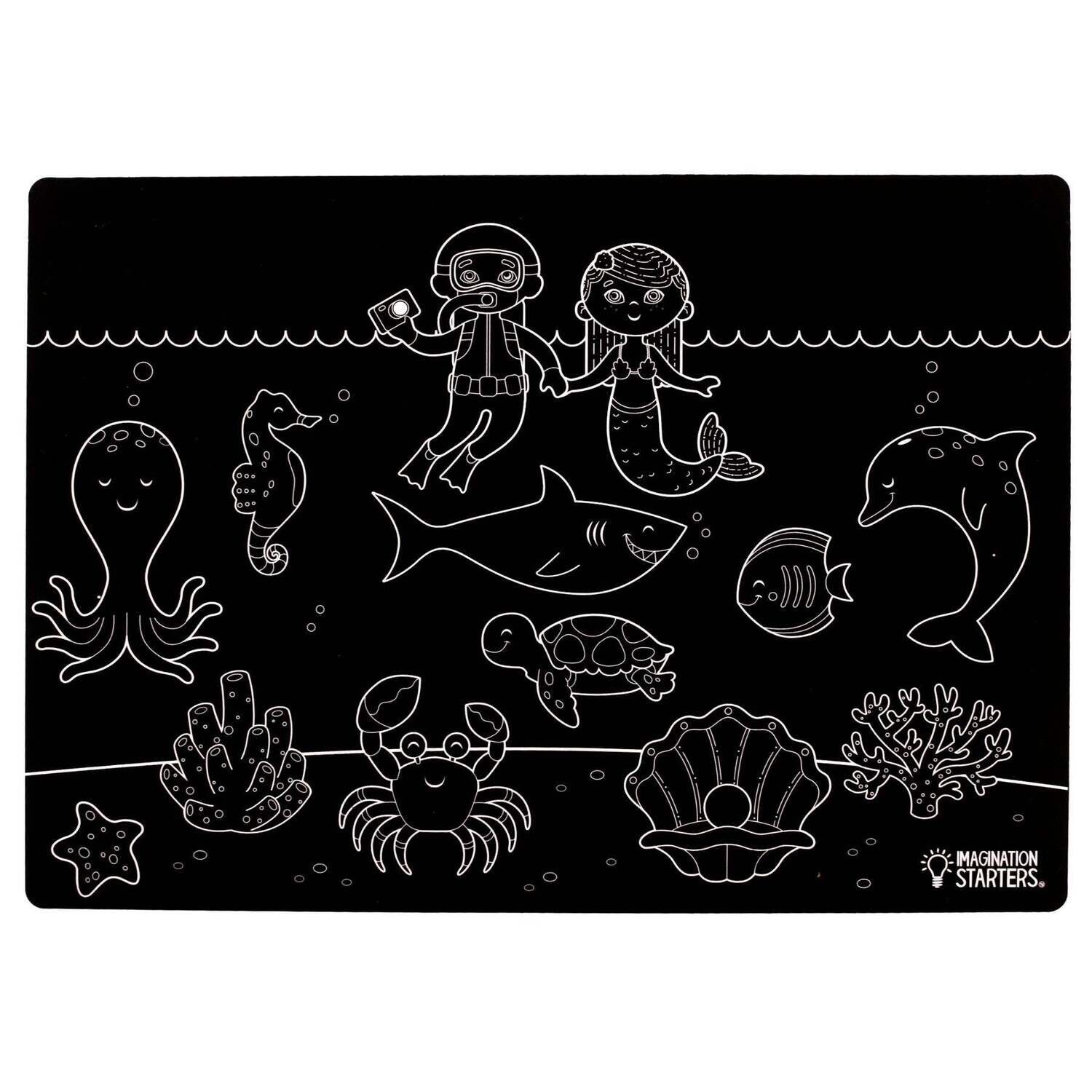 Imagination Starters Chalkboard Placemat - Sea