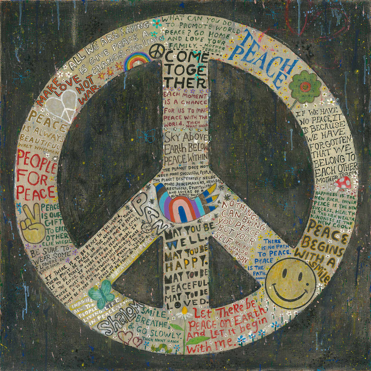 Choose Peace Art Poster 8"x8"