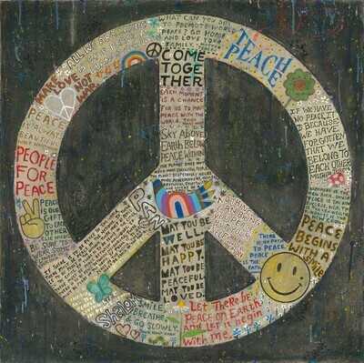Choose Peace Art Poster 8"x8"