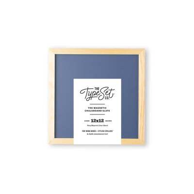 The Type Set CO 12x12  Mini Magnetic Letter Board - Navy Chalkboard