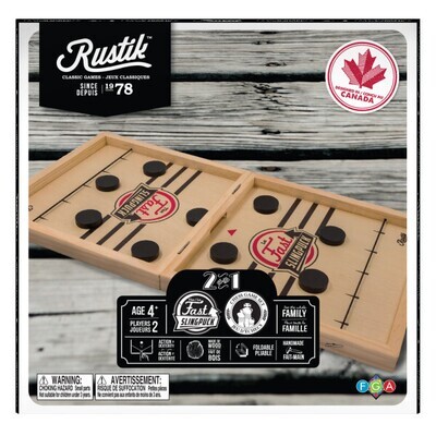 Rustik Foldable 2-in-1 Chess/Fast Sling Puck