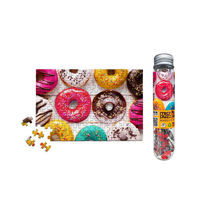 Micro Puzzles Donuts Mini Jigsaw Puzzle for Food Lovers