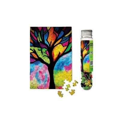 Micro Puzzles Stained Glass Tree  Mini Jigsaw Puzzle