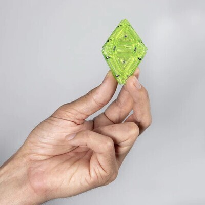 Speks Geode Magnetic Fidget Pyramid Set - Peridot