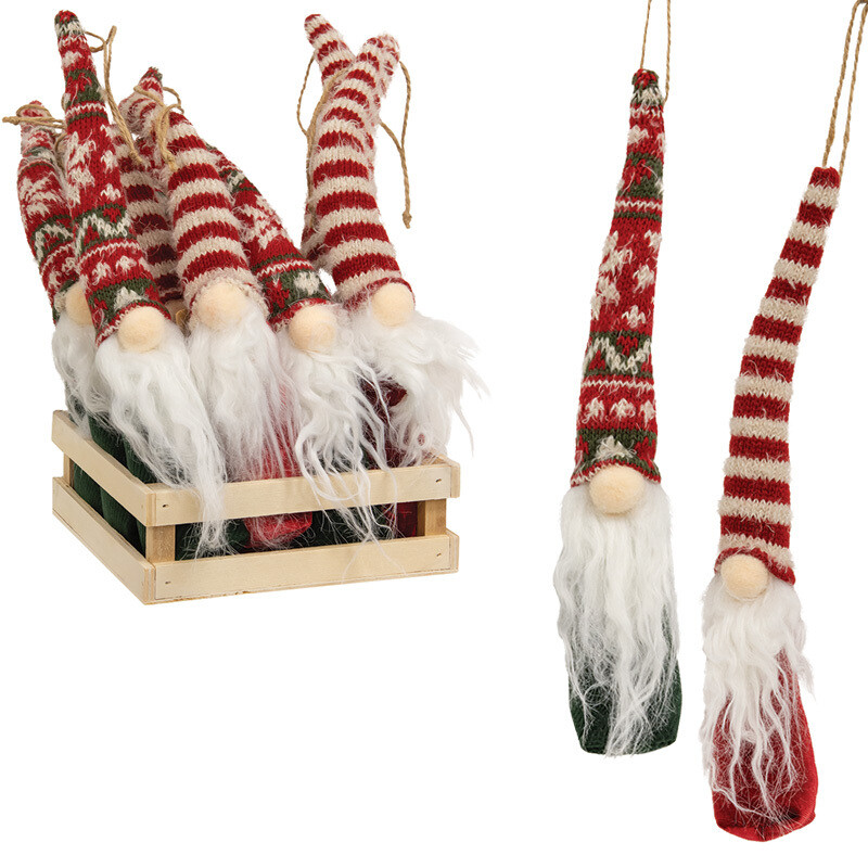 Nortic Sweater Gnome Ornament - 8in