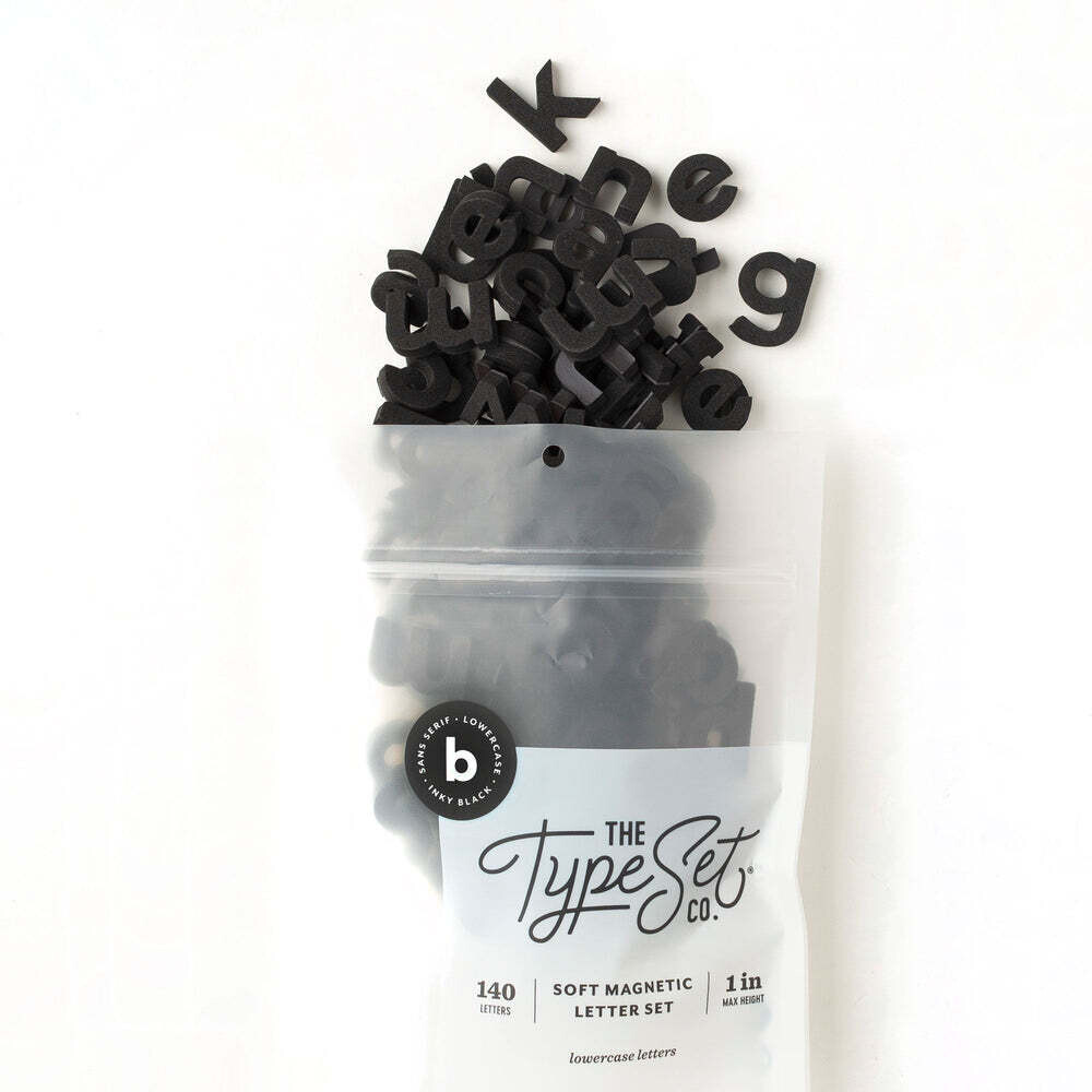 The Type Set CO Lowercase Add-On Pack (140pc) - Inky Black