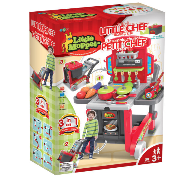 Little Moppet 3-in-1 Trolley Play Set - Little Chef