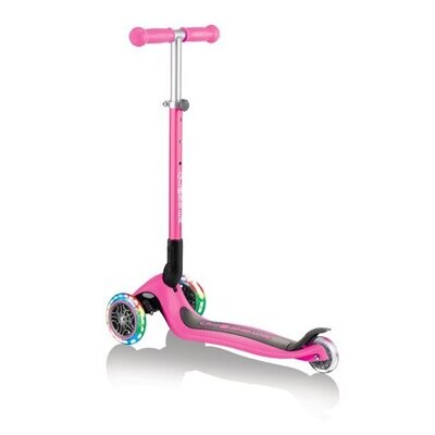 Globber Primo Foldable Lights - Deep Pink