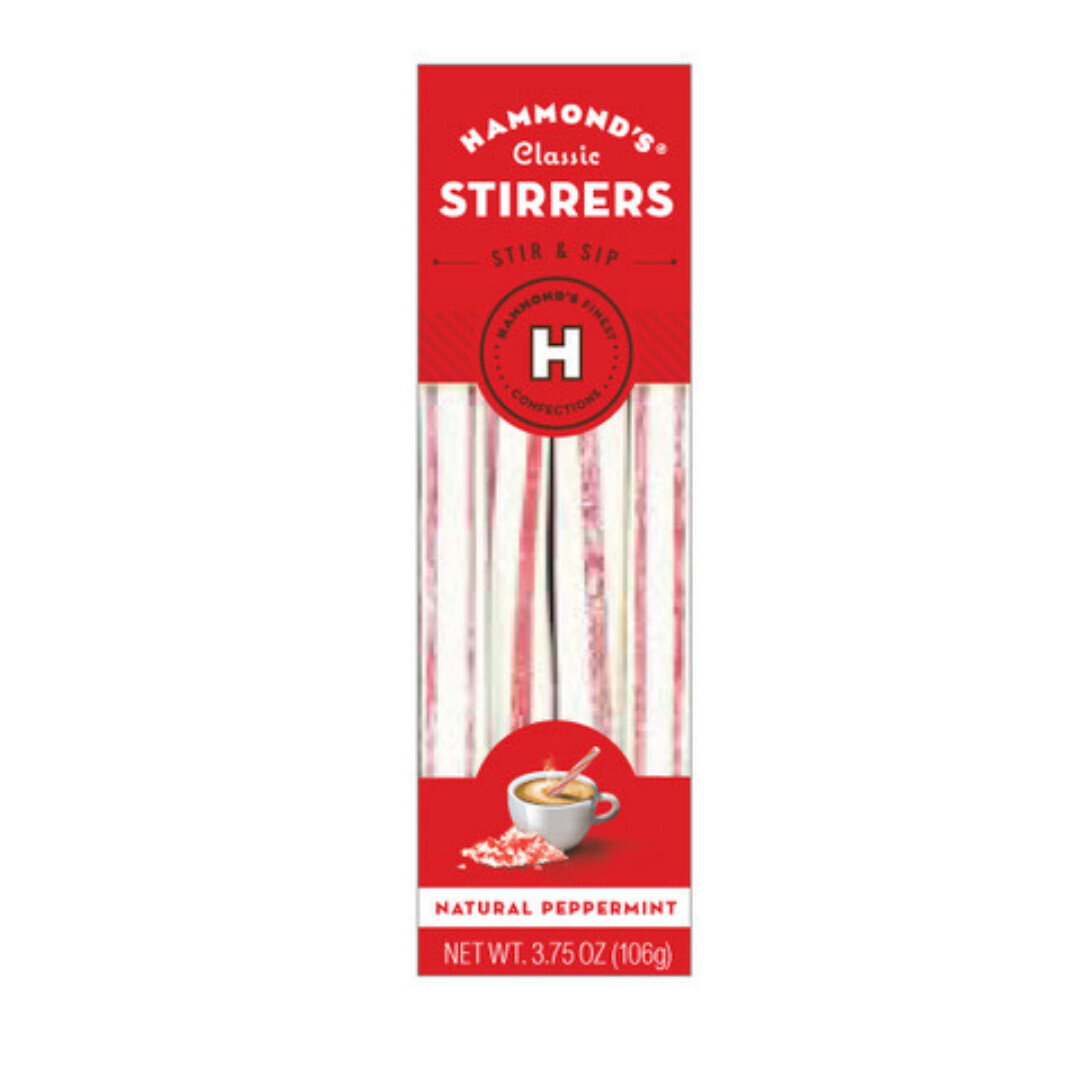 Hammond's Candies Natural Peppermint Cocoa Stirrers 3.75oz