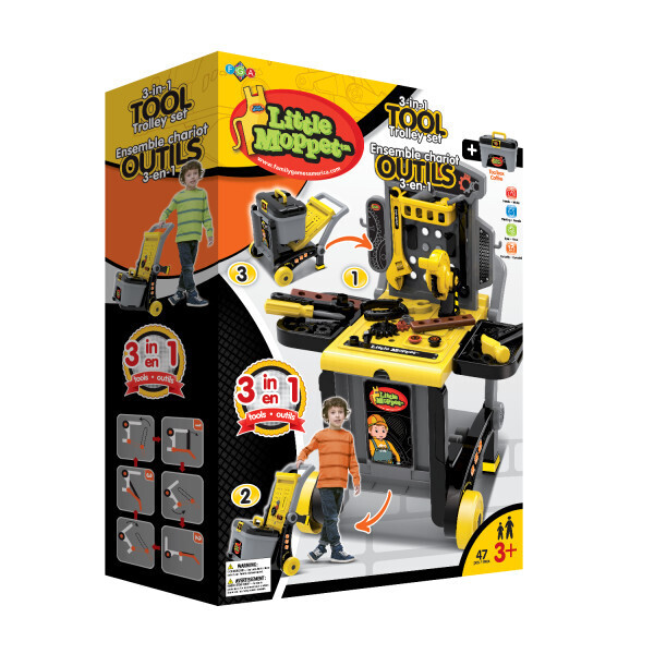 Little Moppet 3-in-1 Trolley Play Set - Tool Set