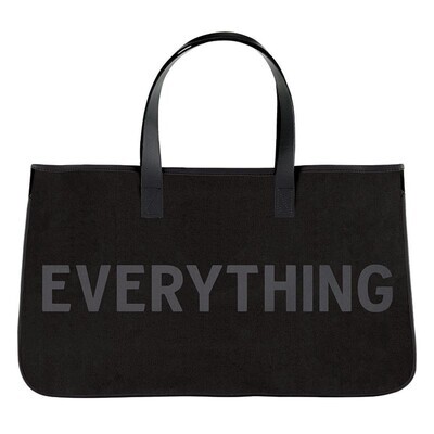 Black Canvas Tote - Everything
