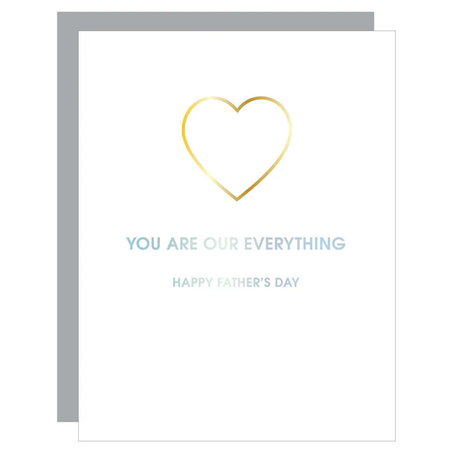 You Are Our Everything Fathers Day Heart Paper Clip - Card