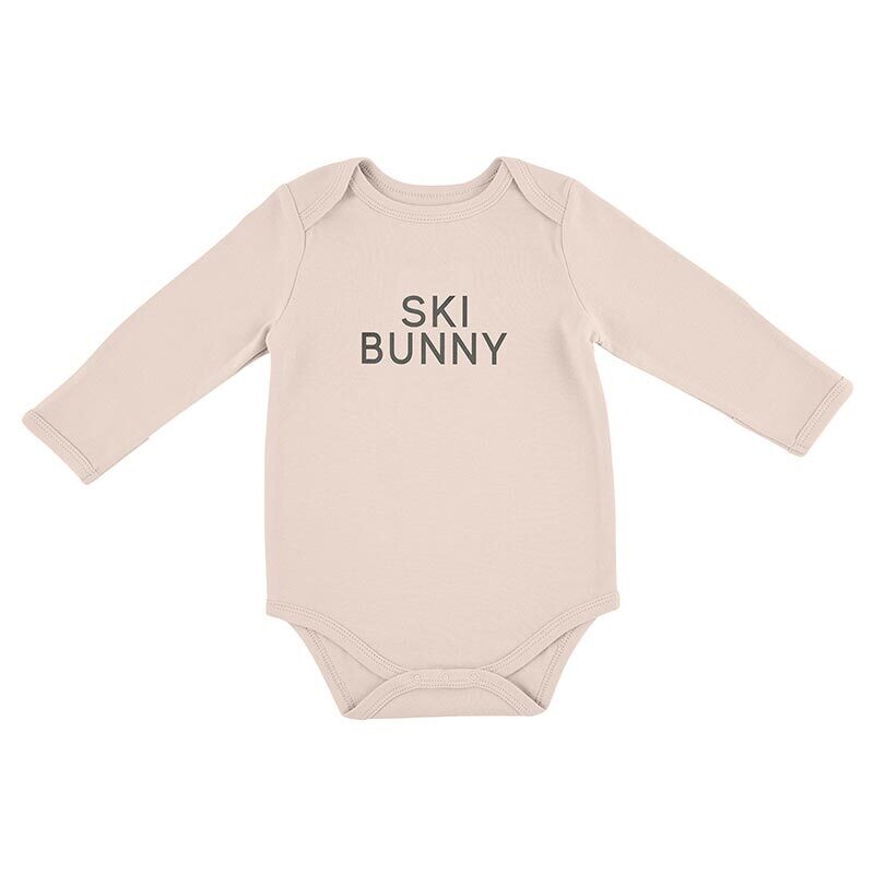 Stephan Baby Longsleeve Snapshirt - Ski Bunny (6-12m)