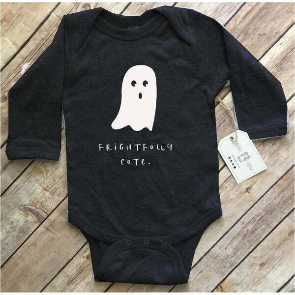 Frightfully Cute Long Sleeve Bodysuit (6M) - Black
