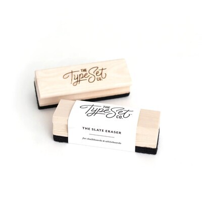 The Type Set CO Wooden Felt Eraser