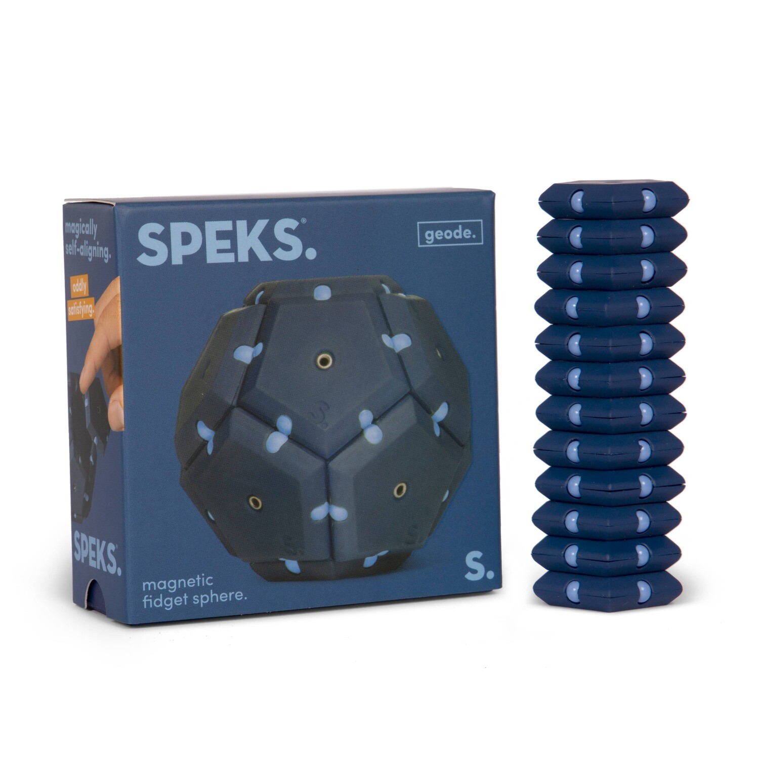 Speks Geode Magnetic Fidget Sphere - Space Cadet