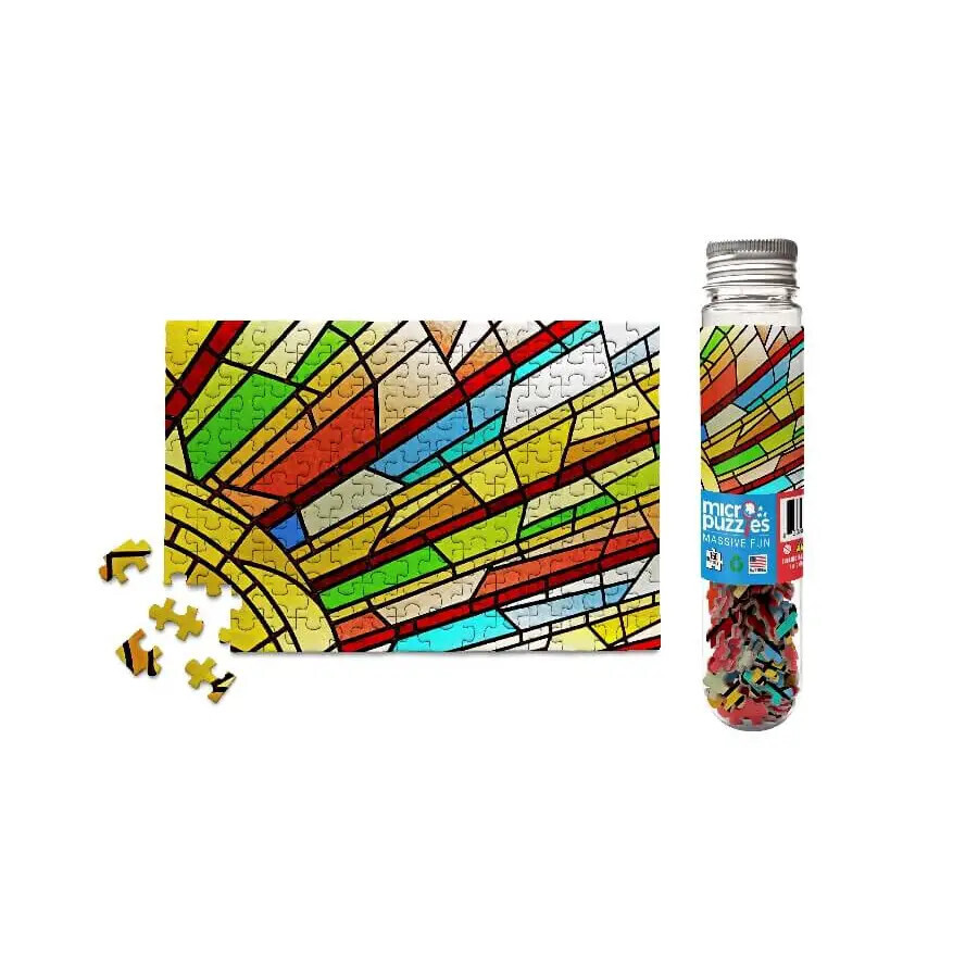 Micro Puzzles Stained Glass Window Mini Jigsaw Puzzle