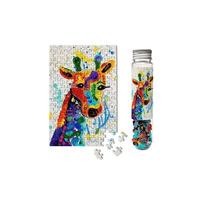 Micro Puzzles Rainbow Giraffe Mini Jigsaw Puzzle