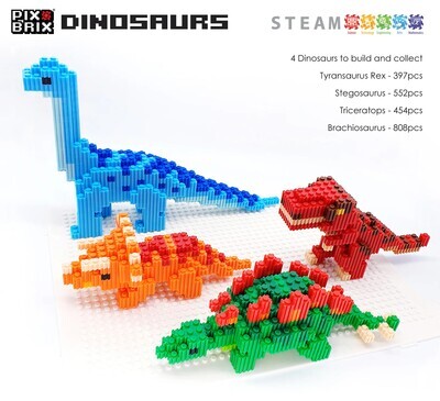 Pix Brix Triceratops Dinosaur