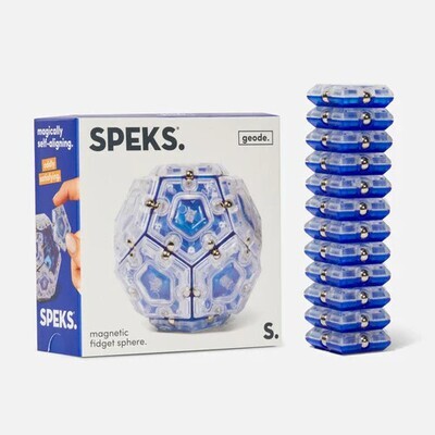 Speks Geode Magnetic Fidget Set - Cobalt Sphere