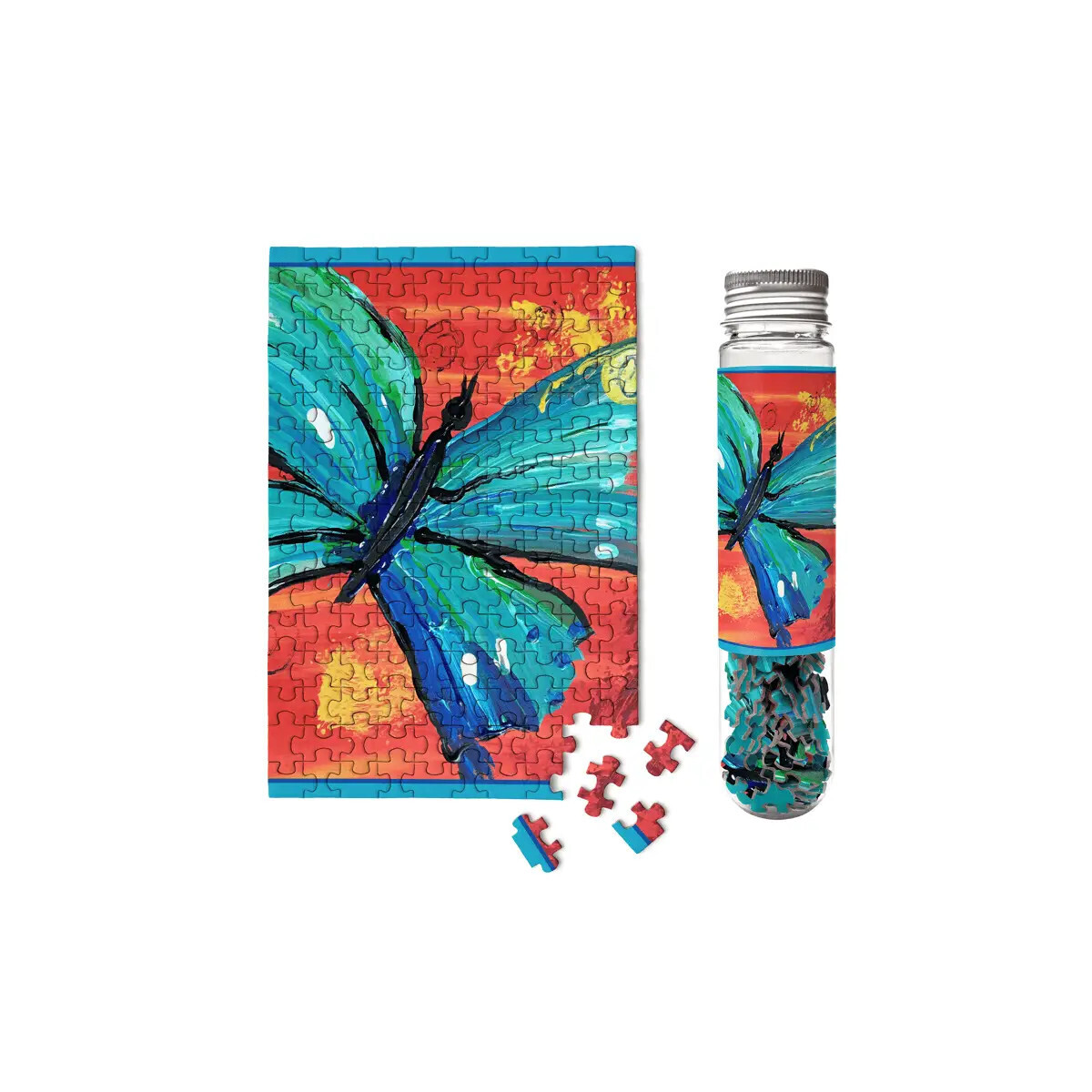 Micro Puzzles Yellow Butterfly Mini Jigsaw Puzzle