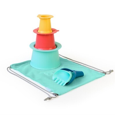 QUUT TOYS BEACH SET - Alto, Raki and Beach Bag. Fun Sand toy.