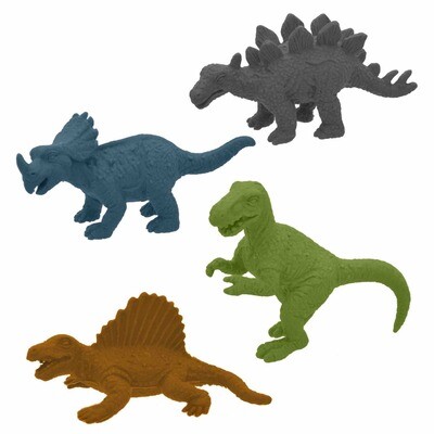 Streamline 3D Dinosaur Eraser Assortment