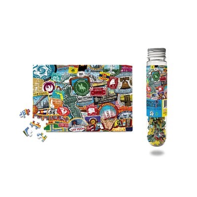 Micro Puzzles Road Trip USA Mini Jigsaw Puzzle