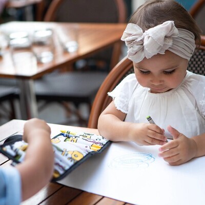 Urban Infant Travel Crayon Wallet - Violet