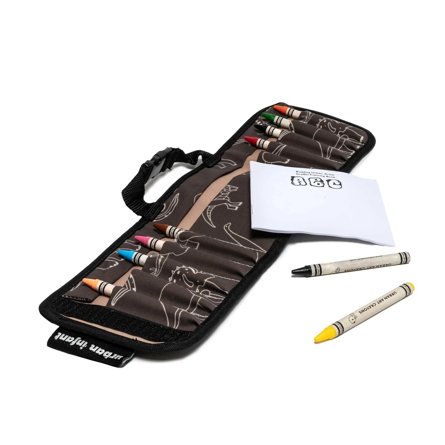 Urban Infant Travel Crayon Wallet - Dinosaurs