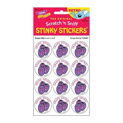 Trend Enterprises Scratch n' Sniff Stinky Stickers - Grape Going!