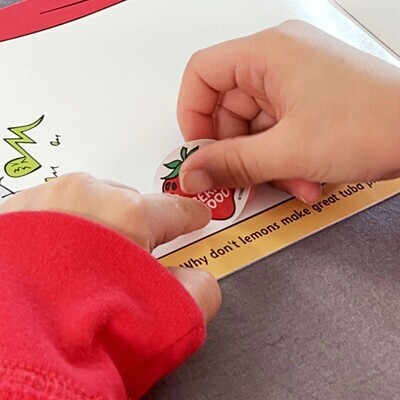 Trend Enterprises All in Good Pun - Jokes that Really STINK Sticker Collector Album