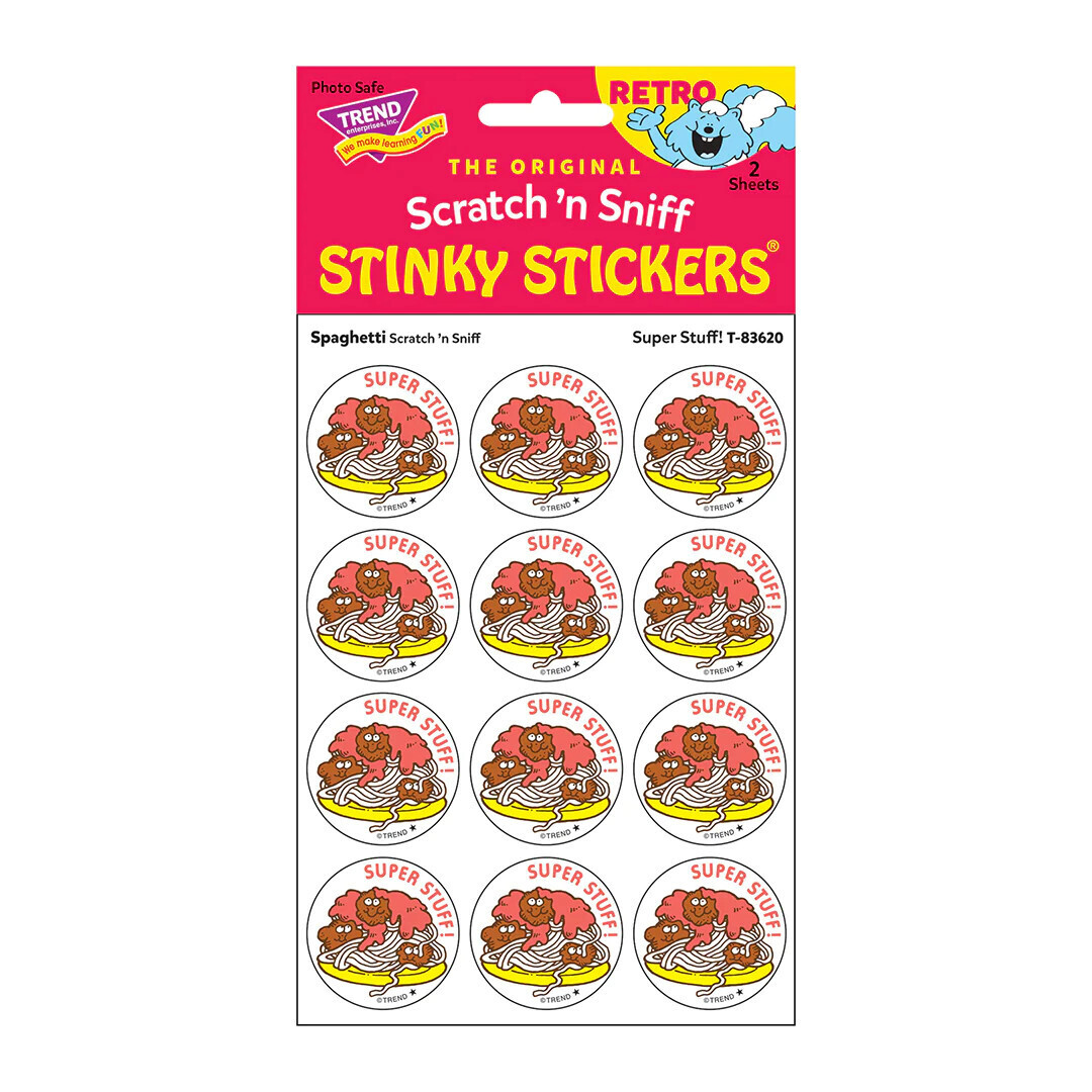 Trend Enterprises Scratch n' Sniff Stinky Stickers - Super Stuff!