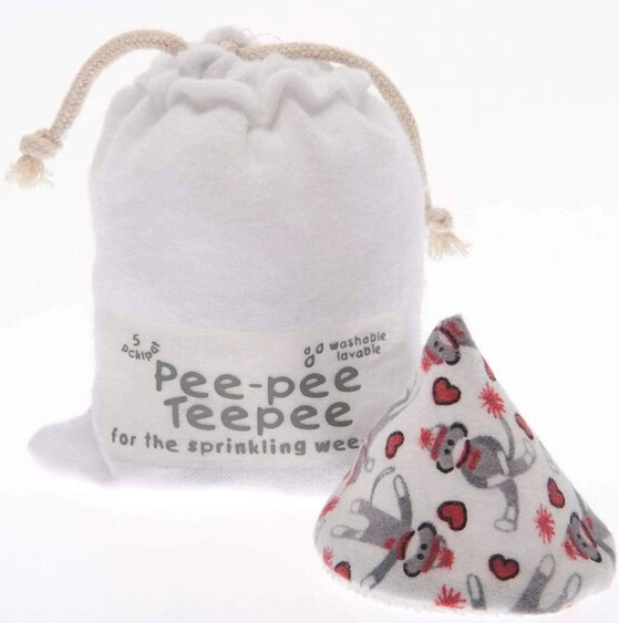 Beba Bean Pee-Pee Teepee - Sock Monkey Laundry