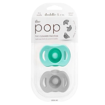 Doddle and Co.: The Pop - Teal And Grey Twin Pack