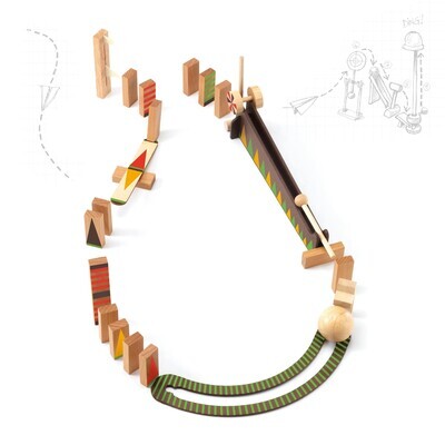Zig &amp; Go Curve 27 pc Chain Reaction Construction Set