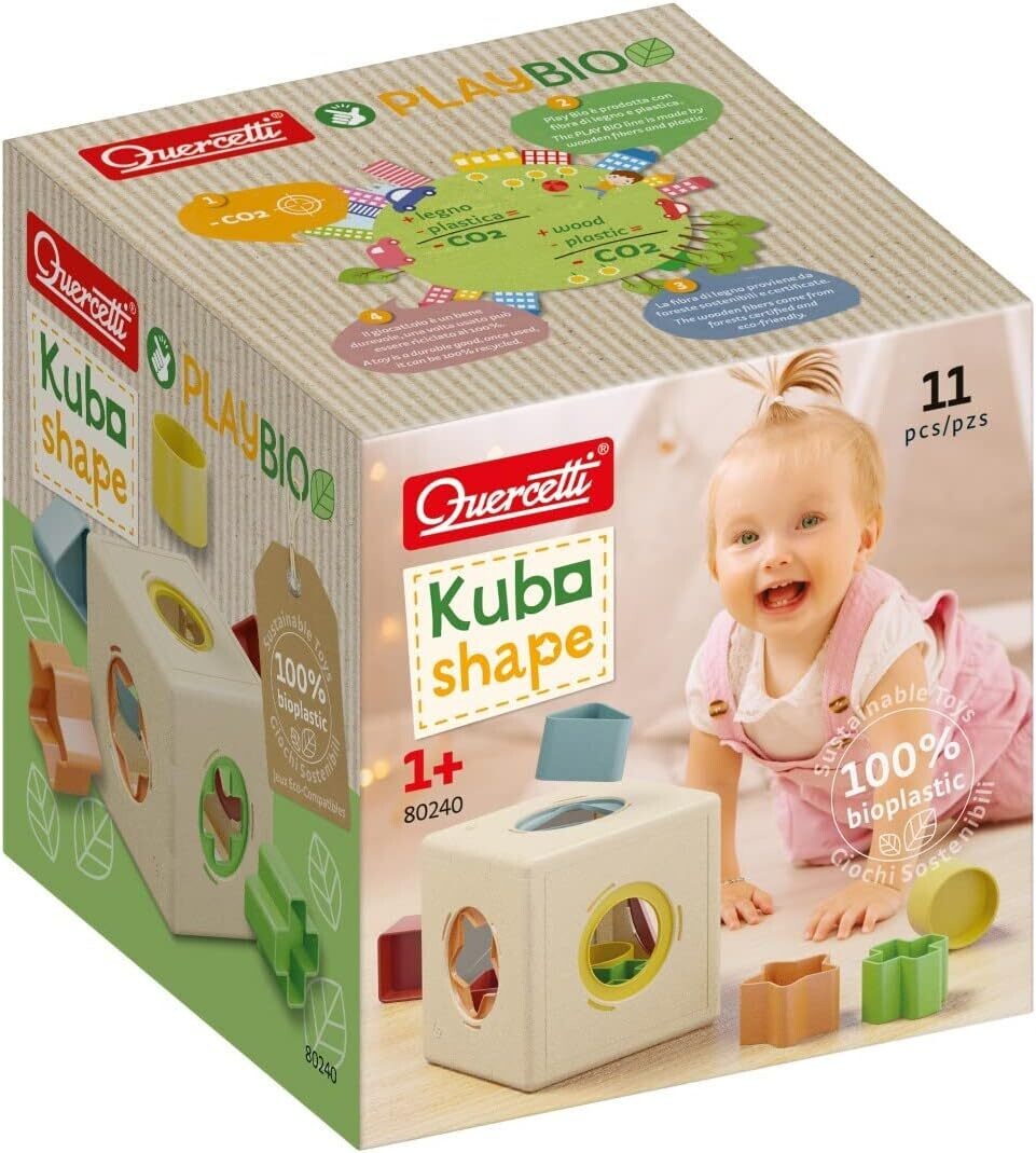 Quercetti Kubo Shape Sorter Play Bio