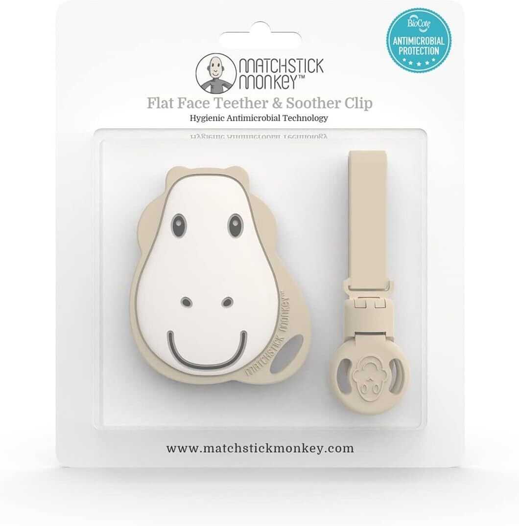 Matchstick Monkey Soother Clip &amp; Flat Giraffe Teether