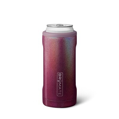 BRUMATE Hopsulator Slim 12oz - Glitter Merlot