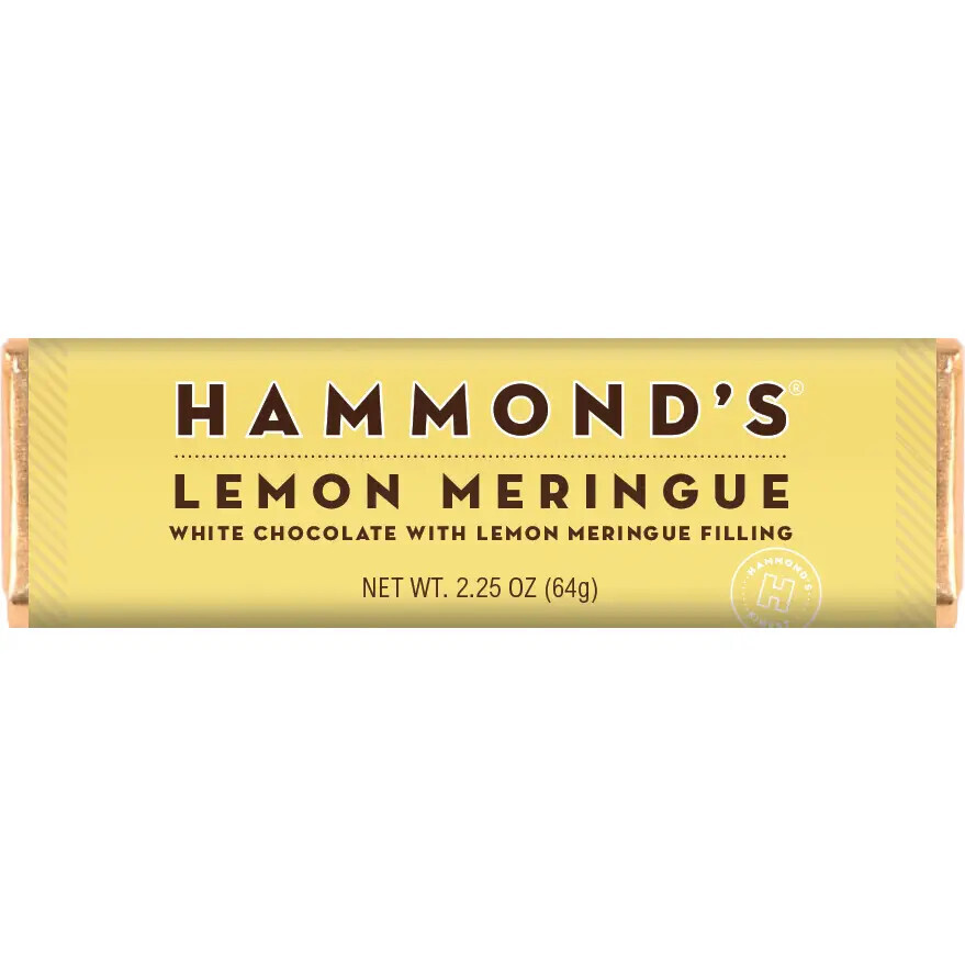 Hammond's Candies Lemon Meringue White Chocolate Bar 2.25oz