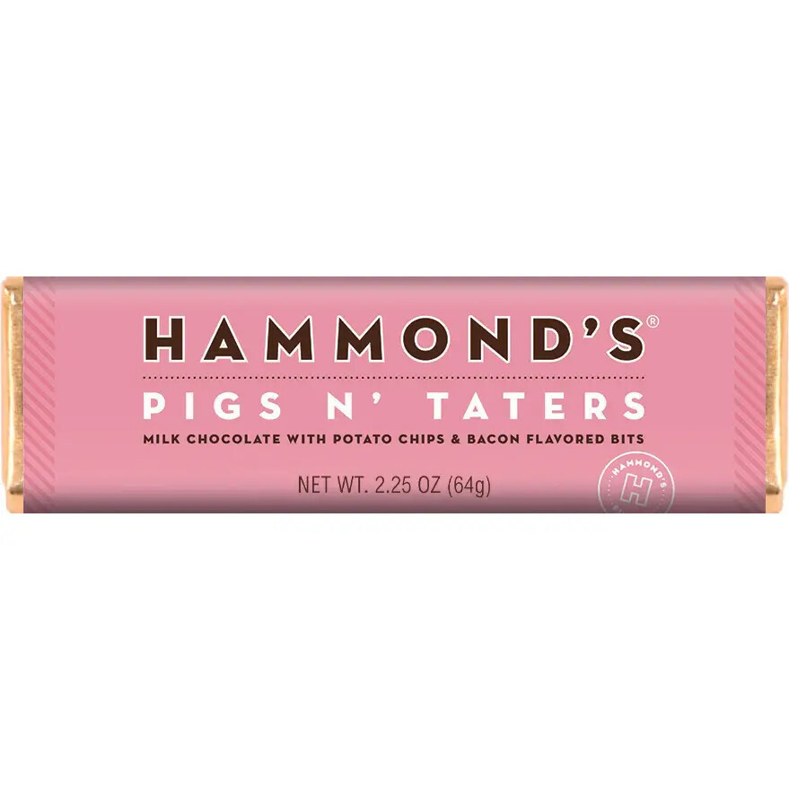 Hammond's Candies Pigs N' Taters Milk Chocolate Candy Bar 2.25oz