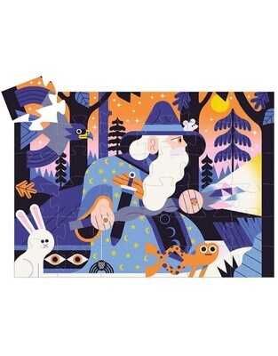 The Magician &amp; The Crystal Scepter 36pc Silhouette Jigsaw Puzzle