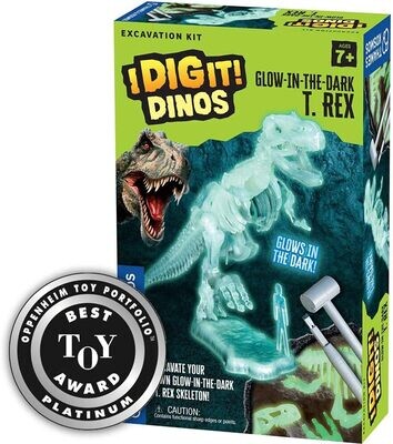 Thames &amp; Kosmos I Dig It! Dinos - Glow-In-The-Dark T. Rex Excavation Kit