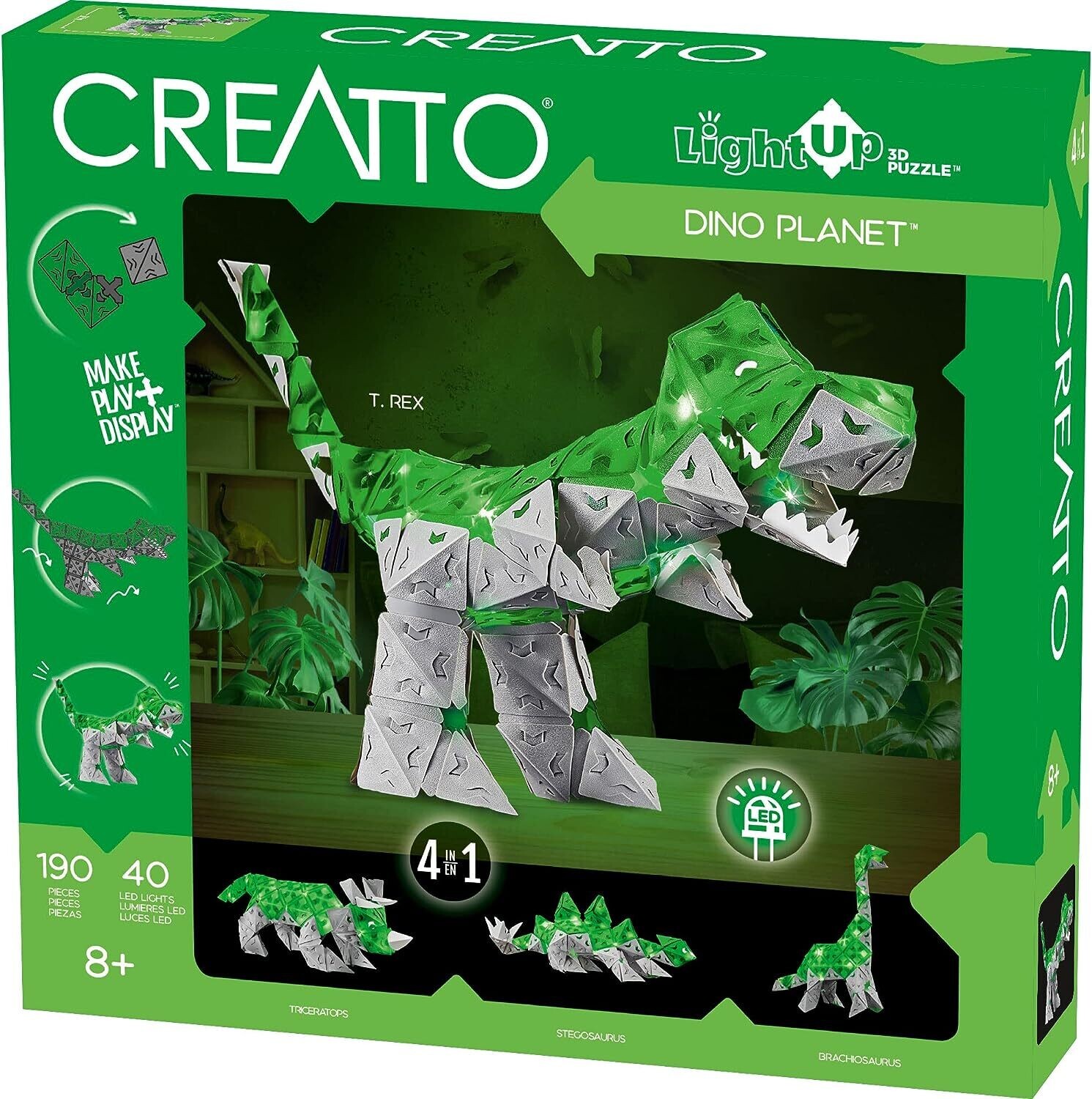 Thames &amp; Kosmos Creatto Dino Planet - Light-Up 3D Puzzle Kit