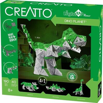 Thames &amp; Kosmos Creatto Dino Planet - Light-Up 3D Puzzle Kit