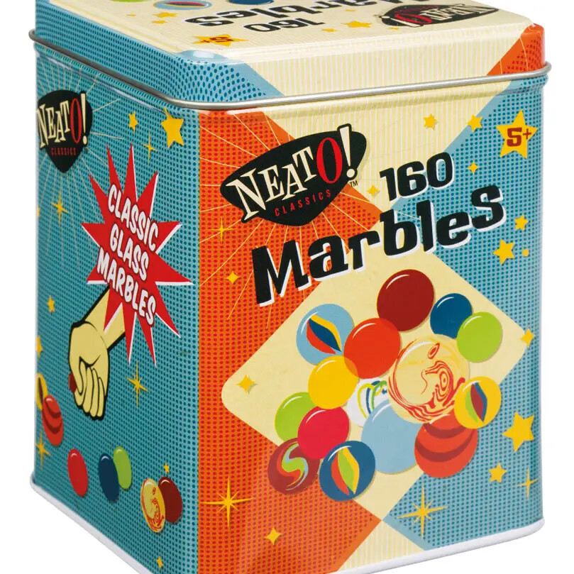 Neato! Marbles in A Tin Box