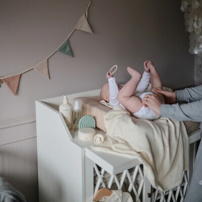 Mushie Pearl Teether Bracelet (3pk) - Clary Sage/Tuscany/Desert Sand