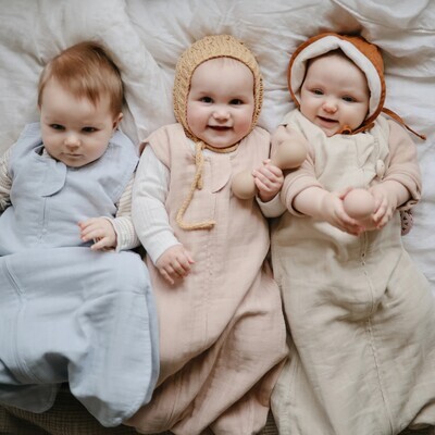Mushie Organic Cotton Sleep Bag - Blush