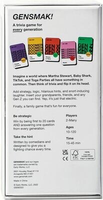 Gensmak! Trivia Game