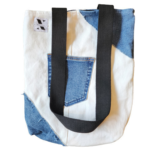 Marco X: Blue and White Distress Small